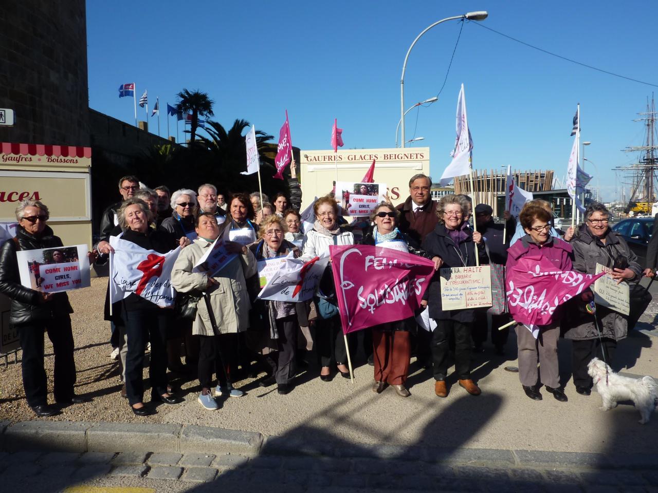 rassemblement pour les jeunes nigérianes enlevées