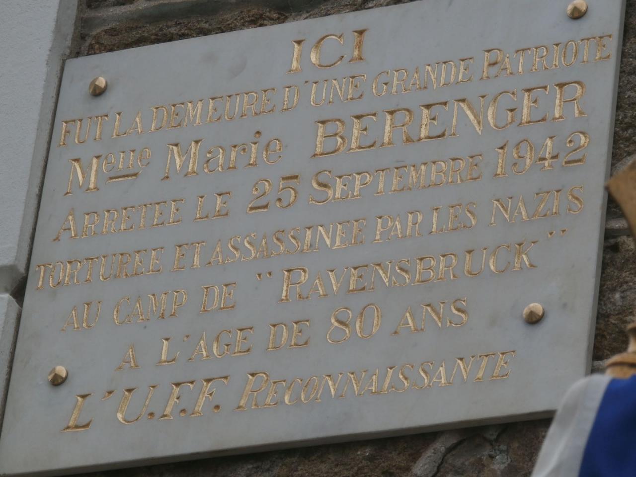 hommage à Marie Berenger